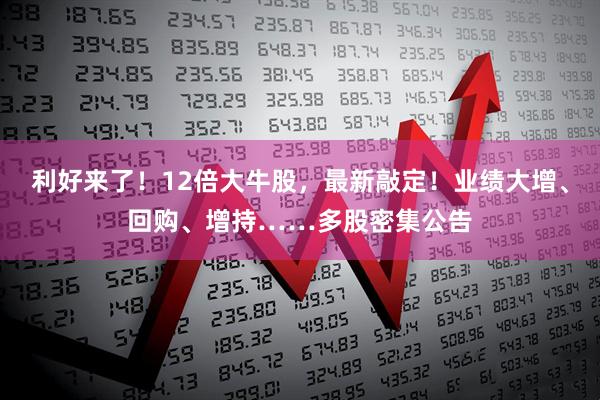 利好来了！12倍大牛股，最新敲定！业绩大增、回购、增持……多股密集公告